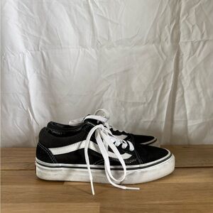 Black and White Vans Sneakers